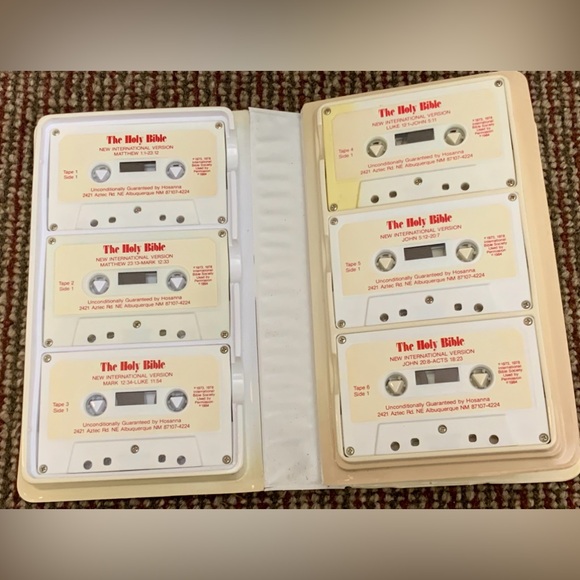 1984 Vtg Hosanna Complete NIV New Testament Audio Cassette Tape Bible - Picture 8 of 14